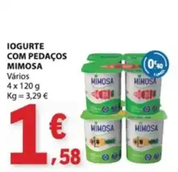 E.Leclerc Iogurte com pedaços mimosa promoção