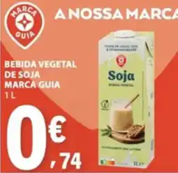 E.Leclerc bebida vegetal de soja marca guia promoção
