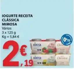 E.Leclerc Iogurte receita clássica mimosa promoção