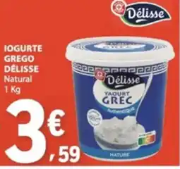 E.Leclerc Iogurte grego délisse natural promoção