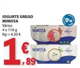 E.Leclerc Iogurte grego mimosa promoção