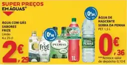 E.Leclerc Água com gás sabores frize limão promoção