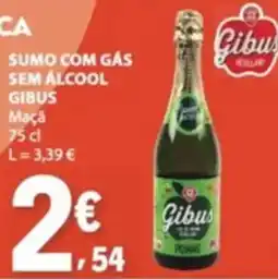 E.Leclerc Sumo com gás sem álcool gibus maçã promoção