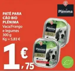 E.Leclerc Paté para cão bio plénima promoção