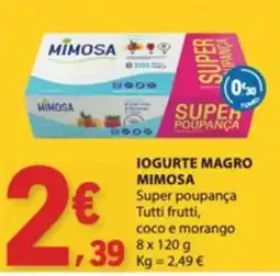 E.Leclerc Iogurte magro mimosa promoção