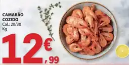 E.Leclerc Camarão cozido promoção