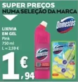 E.Leclerc Lixivia em gel domestos pink promoção