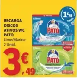 E.Leclerc recarga discos ativos wc pato lime/marine promoção