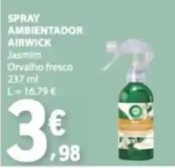E.Leclerc spray ambientador airwick jasmim orvalho fresco promoção