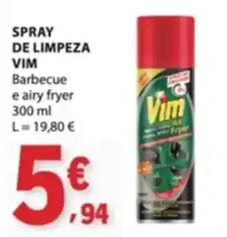 E.Leclerc spray de limpeza vim barbecue e airy fryer promoção