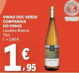 E.Leclerc vinho doc verde companhia do vinho loureiro branco promoção