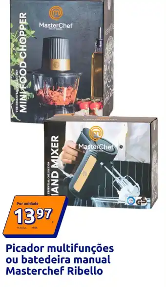 Picador multifunções ou batedeira manual Masterchef Ribello
