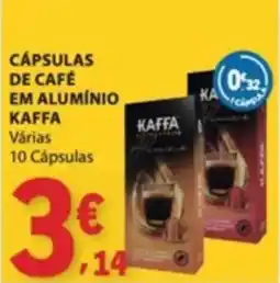 E.Leclerc Cápsulas de café em alumínio kaffa promoção