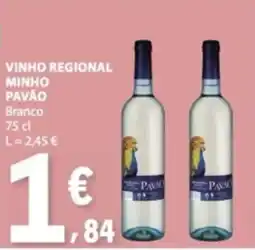 E.Leclerc vinho regional minho pavão branco promoção