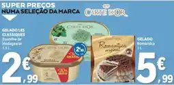 E.Leclerc carte d'or gelado les classiques baunilha de madagascar promoção