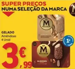 E.Leclerc magnum gelado amêndoas promoção