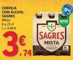 E.Leclerc Cerveja com álcool sagres mista promoção
