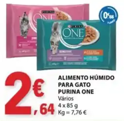 E.Leclerc alimento húmido para gato purina one promoção