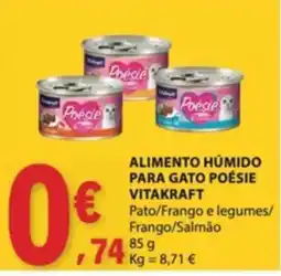 E.Leclerc alimento húmido para gato poésie vitakraft promoção