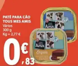 E.Leclerc paté para cão tous mes amis promoção