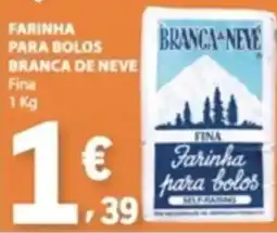 E.Leclerc Farinha para bolos branca de neve fina promoção