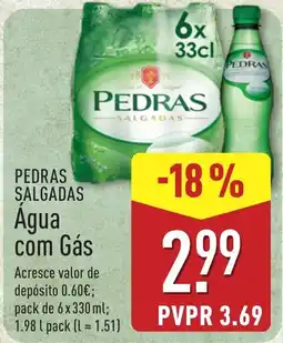 ALDI Pedras Salgadas Água com Gás promoção