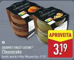 ALDI Gourmet finest cuisine cheesecake promoção