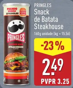 ALDI Pringles snack de batata steakhouse promoção