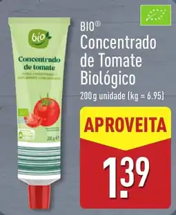 ALDI Bio concentrado de tomate biológico promoção