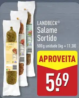 ALDI Landbeck salame sortido promoção