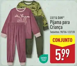 ALDI Pijama para Criança promoção