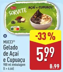 ALDI Mucci gelado de açaí e cupuaçu promoção