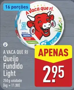 ALDI A vaca que ri queijo fundido light promoção