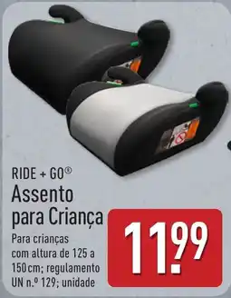 ALDI Ride + Go assento para criança promoção