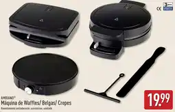 ALDI Ambiano máquina de waffles/ belgas/ crepes promoção