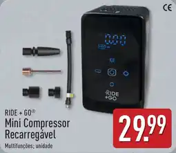 ALDI Ride + Go mini compressor recarregável promoção