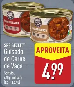 ALDI Speisezeit guisado de carne de vaca promoção