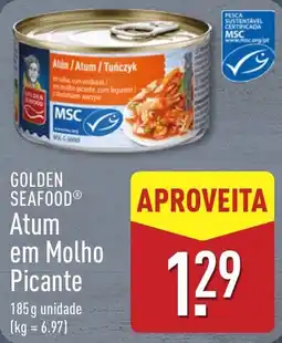 ALDI Golden Seafood Atum em Molho Picante promoção