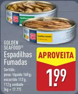 ALDI golden seafood espadilhas fumadas promoção