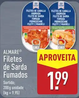 ALDI Almare filetes de sarda fumados promoção