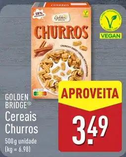 ALDI Golden Bridge Cereais Churros promoção