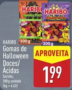 ALDI haribo gomas de halloween doces/ácidas promoção