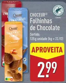 ALDI Choceur folhinhas de chocolate promoção