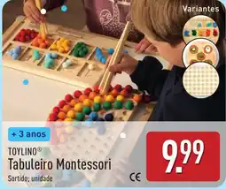 ALDI Toylinotabuleiro montessori promoção