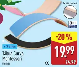 ALDI Tábua Curva Montessori promoção