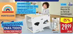 ALDI Home creation mesa de pé ou torre de aprendizagem promoção