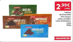 Amanhecer amanhecer chocolate de leite promoção