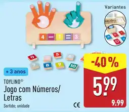 ALDI Jogo com Números/ Letras promoção
