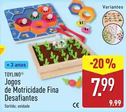 ALDI ToyLino jogos de motricidade fina desafiantes promoção