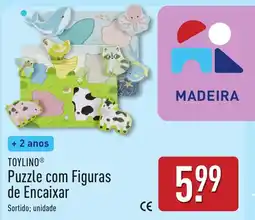 ALDI ToyLino Puzzle com Figuras de Encaixar promoção
